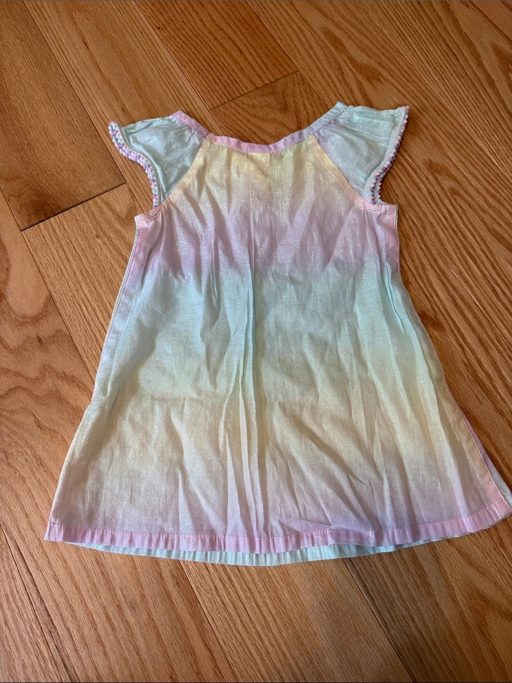 New no Tags Cat & Jack Girls' Shimmery Ombre Swim Coverup - Pink, Yellow, Blue